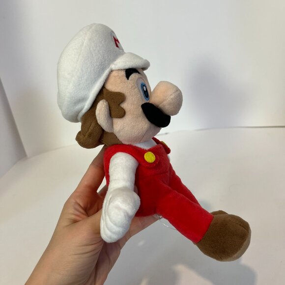 Super Mario Bros Fire Mario Plush Figure 10" Nintendo 2017 Toy Little Buddy - Picture 3 of 9